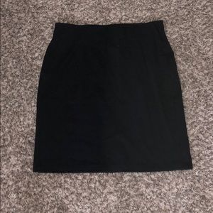 Black pencil skirt